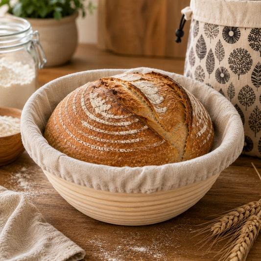 Panier de Fermentation en Rotin Naturel - Pour Pain au Levain Maison
